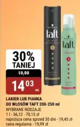 bi1 Lakier lub pianka do włosów taft oferta