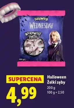 Lidl Żelki zęby draculi Halloween oferta