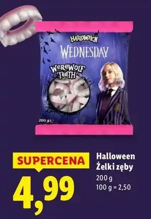 Lidl Żelki zęby draculi Halloween oferta