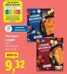 Lidl Lasagne bolognese z mięsem wieprzowym Chef Select oferta
