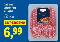 Lidl Salami fino Italiamo oferta