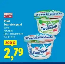 Lidl Twarożek grani ze szczypiorkiem Pilos oferta