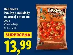 Lidl Praliny z czekolady mlecznej kremem mlecznym Halloween oferta