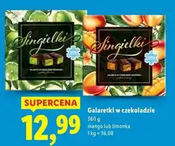 Lidl Galaretki w czekoladzie limonka Singielki oferta