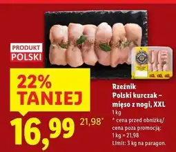 Lidl Mięso z nogi kurczaka xxl Rzeźnik Codzienna Dostawa oferta