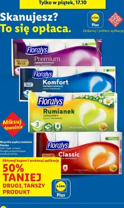 Lidl Papier toaletowy premium Floralys oferta