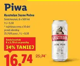 Lidl Piwo Kasztelan Jasne Pełne oferta