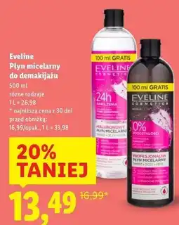 Lidl Płyn do damakijażu hialuronowy Eveline Cosmetics oferta