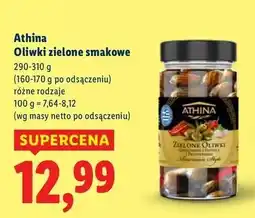Lidl Oliwki zielone z pastą paprykową Athina oferta