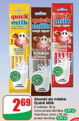 Dino Słomka do mleka czekoladowa Quick Milk oferta