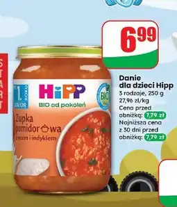 Dino Zupka pomidorowa z ryżem i indykiem Hipp Bio oferta
