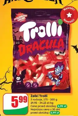 Dino Żelki dracula Trolli oferta