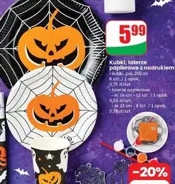 Dino Talerze papierowe halloween 23 cm oferta