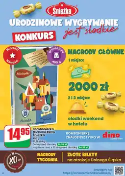 Dino Bombonierka retro Śnieżka Michałki oferta