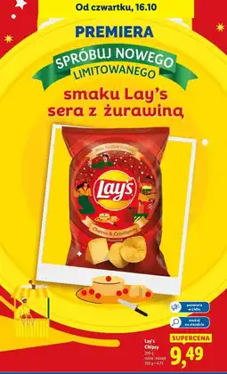 Lidl Chipsy ser z żurawiną Lay's oferta