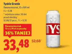 Lidl Piwo Tyskie Gronie oferta