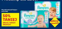 Lidl Pieluszki dla dzieci maxi 4 Pampers Active Baby oferta