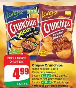 Dino Chipsy pieczone żeberka Crunchips oferta