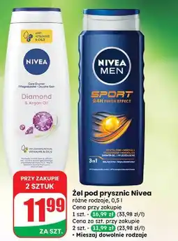 Dino Żel pod prysznic diamond & argan oil Nivea oferta
