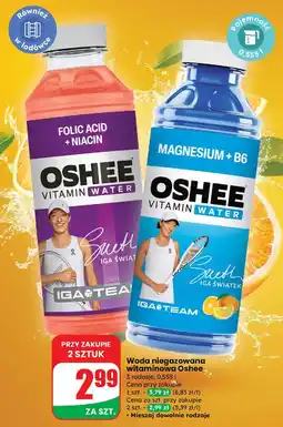 Dino Napój folic acid + niacin Oshee Vitamin Water oferta