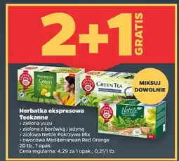 Netto Herbata ekspresowa zielona yuzu Teekanne oferta