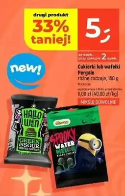 Dealz Cukierki Pergale Halloween Green Sour Wafer Sweet oferta