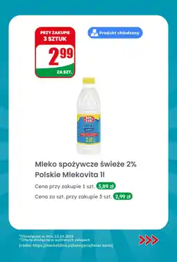 Dino Mleko świeże 2% Polskie Mlekovita oferta