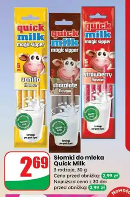 Dino Słomki o smaku czekoladowym Quick Milk oferta