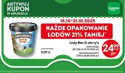 Żabka Lody Ben & Jerry's różne rodzaje oferta