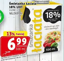 Prim Market Śmietanka łaciata 18% UHT Mlekpol oferta