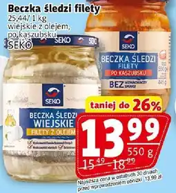 Prim Market Beczka śledzi filety wiejskie z olejem SEKO oferta