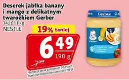 Prim Market Deserek jabłka banany i mango z delikatnym twarożkiem Gerber NESTLE oferta