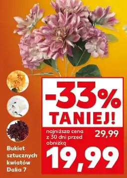 Kaufland Bukiet sztucznych kwiatów Dalia 7 oferta