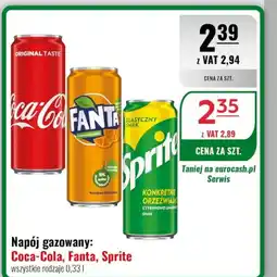 Eurocash Napój gazowany: Coca-Cola, Fanta, Sprite oferta