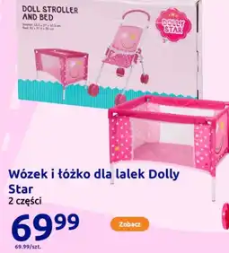 Action Wózek i łóżko dla lalek Dolly Star oferta
