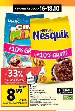 Intermarche Płatki śniadaniowe caramel & chocolate Lion Wildcrush oferta