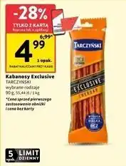 Intermarche Kabanosy cheddar Tarczyński Kabanos Exclusive oferta