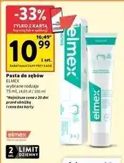 Intermarche Pasta do zębów z aminofluorkiem Elmex Sensitive oferta