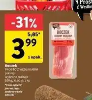 Intermarche Boczek surowy wędzony Prosto Z Wędliniarni oferta