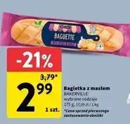 Intermarche Bagietka z masłem czosnkowym Bakerville oferta