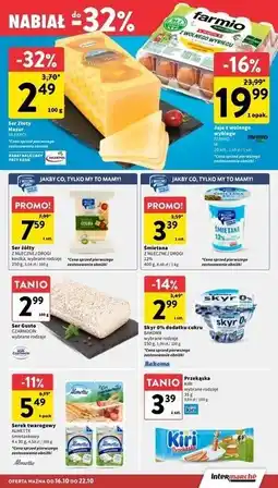 Intermarche Ser złoty mazur Mlekpol oferta