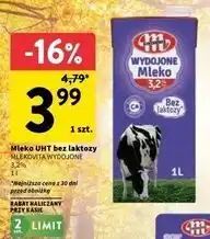 Intermarche Mleko bez laktozy 3.2% Mlekovita Wydojone oferta