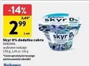 Intermarche Jogurt jagodowy 0% Bakoma Skyr oferta