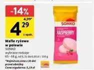 Intermarche Wafle malinowe Sonko oferta