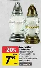 Intermarche Znicz dekor złoty 30 h Płomyk oferta