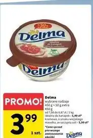 Intermarche Margaryna do smarowania z masłem i szczyptą soli Delma Extra Z Masłem I Szczyptą Soli oferta