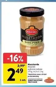 Intermarche Musztarda delikatesowa sarepska Roleski oferta
