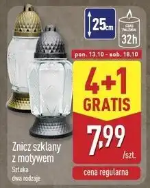 ALDI Znicz szklany z motywem oferta