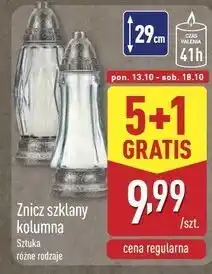 ALDI Znicz szklany kolumna oferta