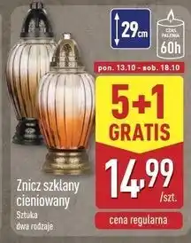 ALDI Znicz szklany cieniowany oferta